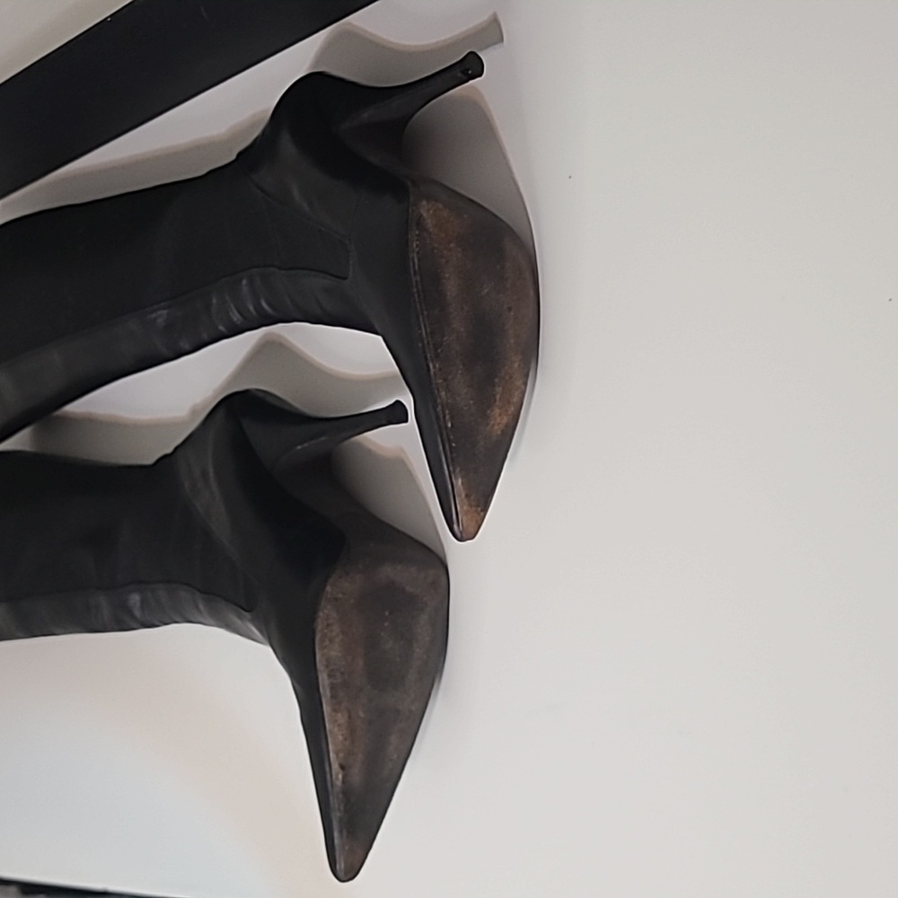 Stretch Out Women's Sleek Black Heeled Boots. Spain - Picture 8 of 11
